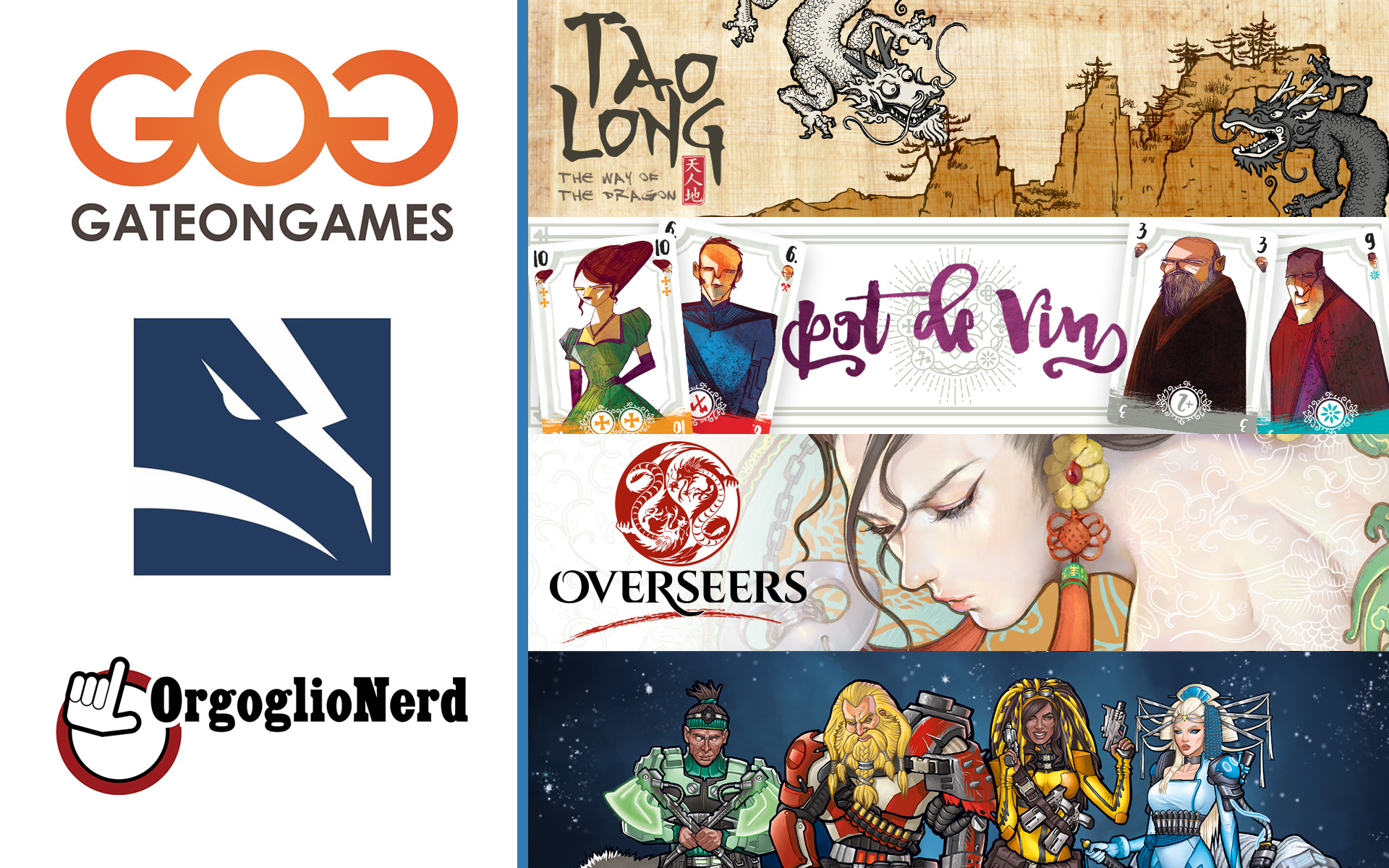 "5 giorni insieme a GateOnGames e ThunderGryph Games, tra novit&agrave; e dimostrazioni"